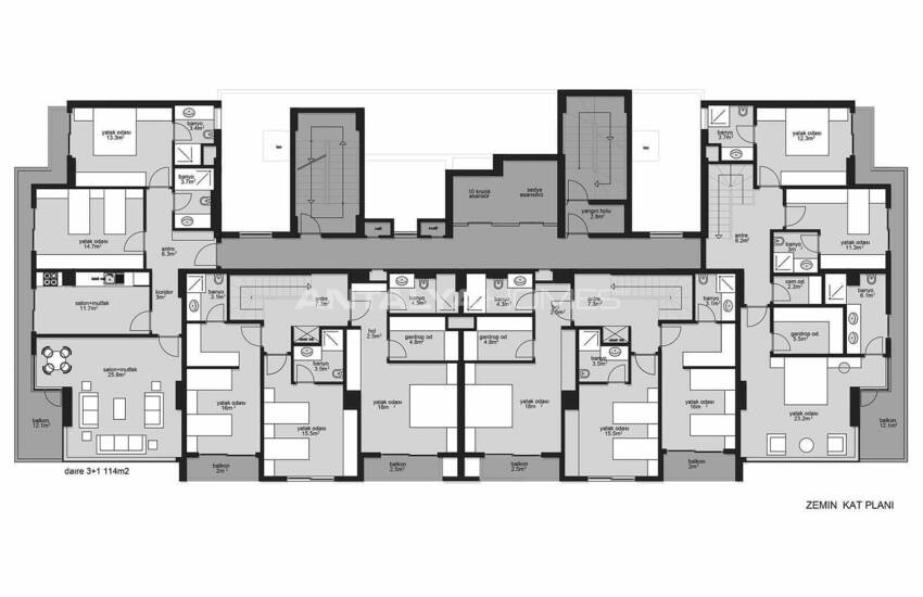 Immobilier Avec Piscines À Mahmutlar Alanya 19