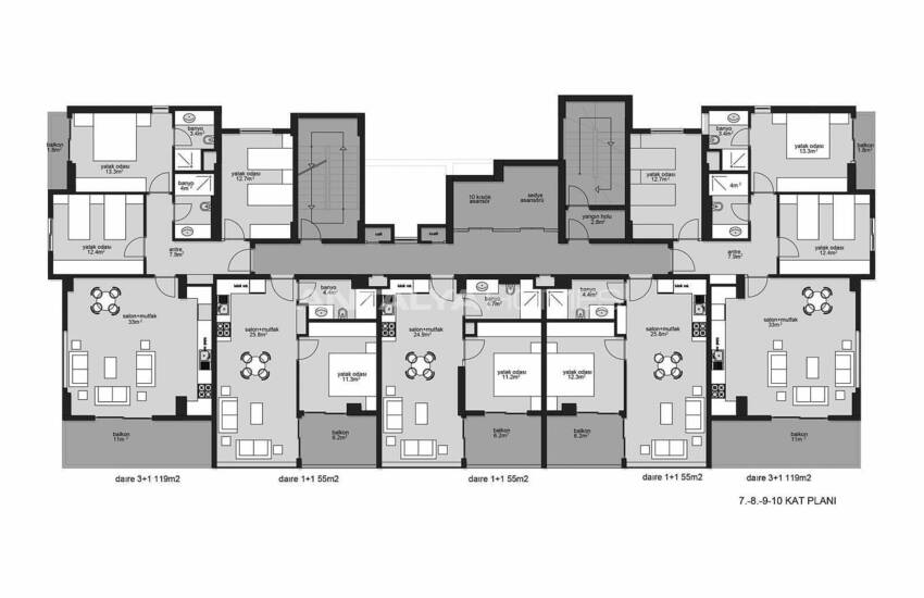 Immobilier Avec Piscines À Mahmutlar Alanya 21