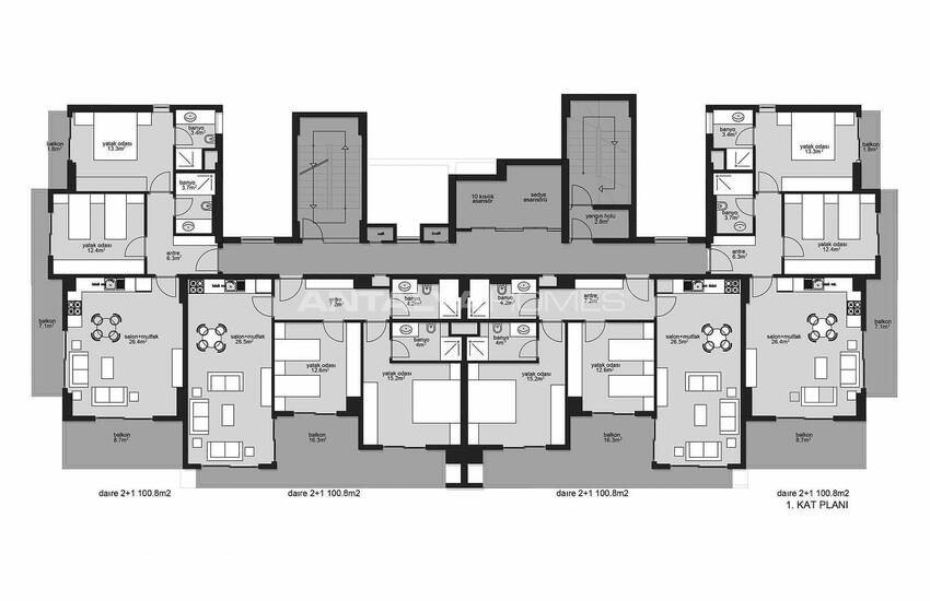 Immobilier Avec Piscines À Mahmutlar Alanya 20