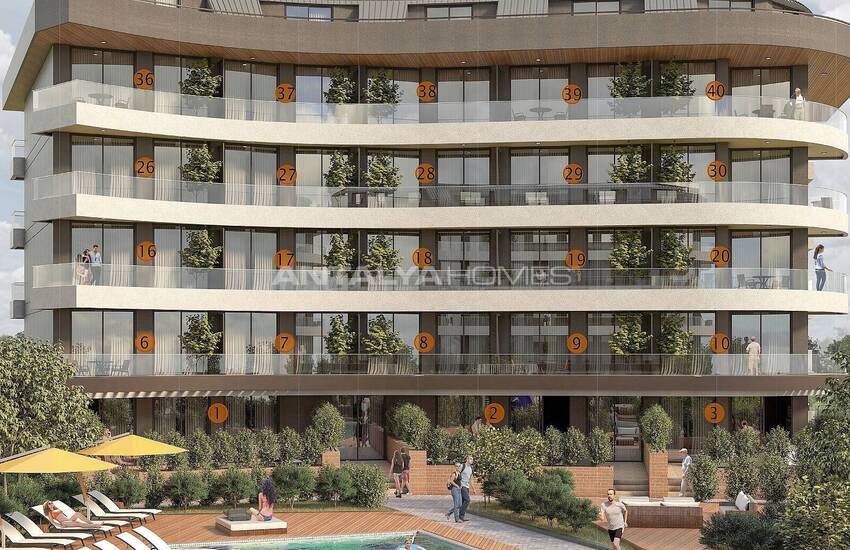 Appartements Avec Piscines À Oba Alanya 36