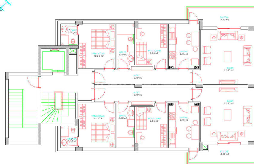 Комфортабельные Квартиры с Просторными Интерьерами в Кепезе 16