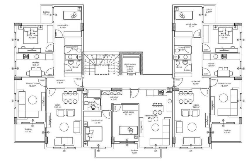 Real Estate in a Complex with Social Facilities in Alanya 27