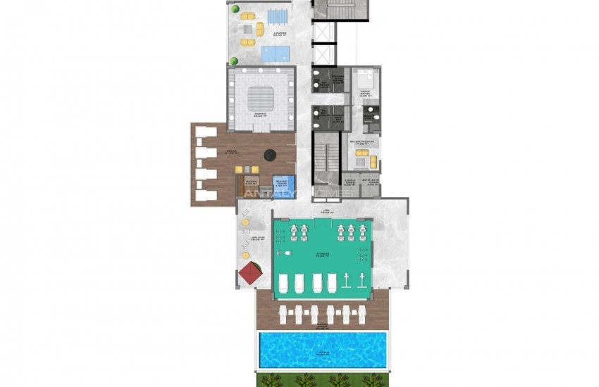 Beachfront Luxury Flats Close to Amenities in Alanya Tosmur 34