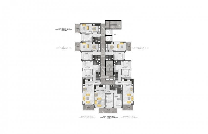 Beachfront Luxury Flats Close to Amenities in Alanya Tosmur 35