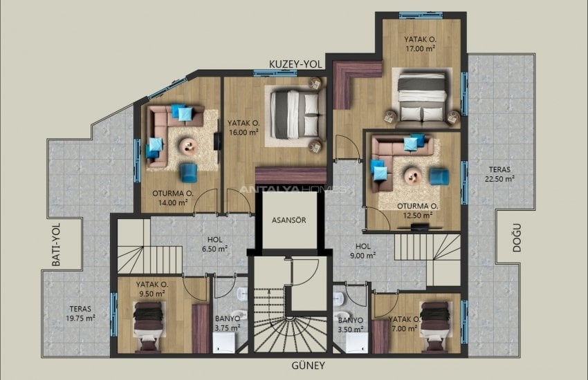 Ready to Move Investment Apartments in Muratpasa Antalya 26