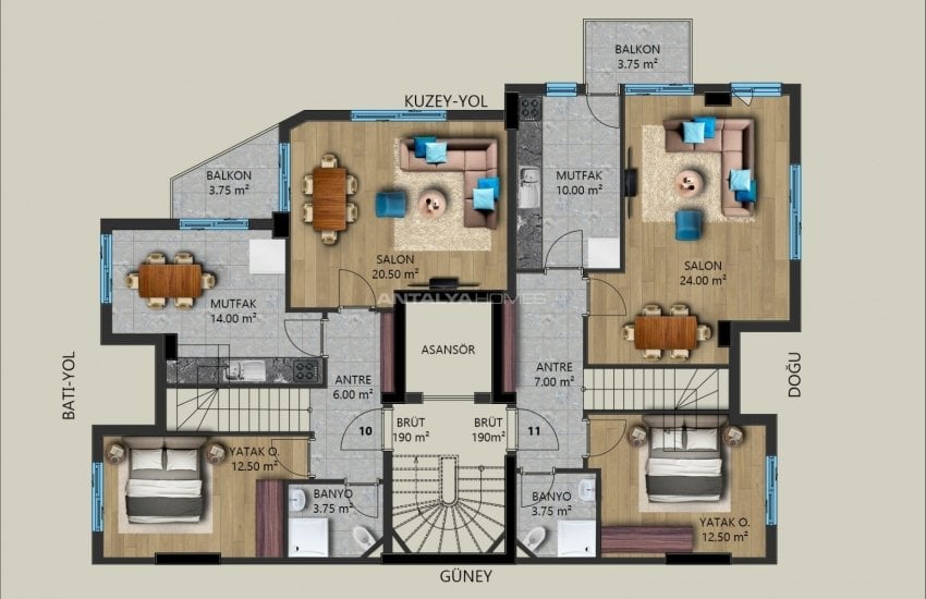 Ready to Move Investment Apartments in Muratpasa Antalya 27