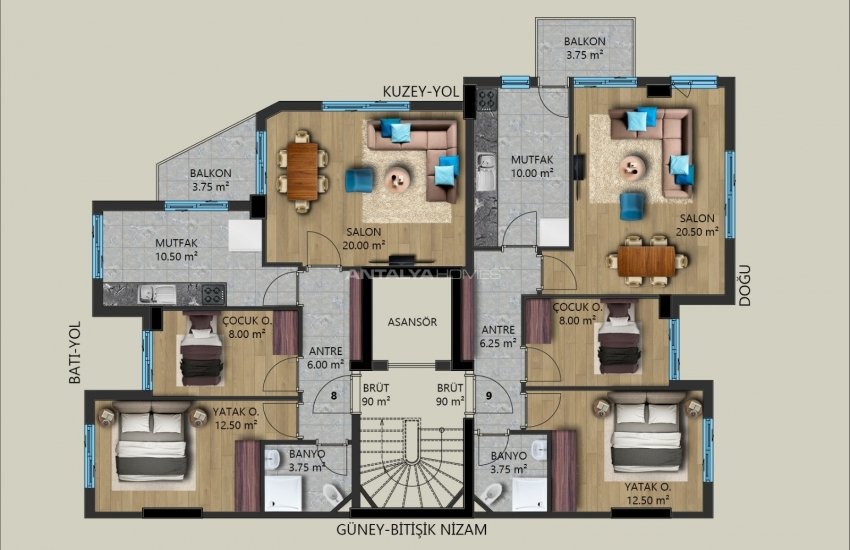 Ready to Move Investment Apartments in Muratpasa Antalya 25