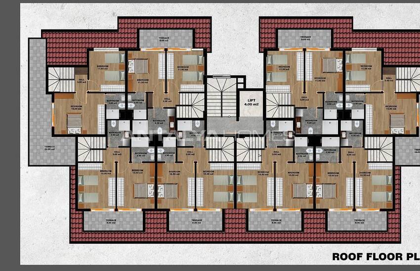 آپارتمان های آلانیا در یک پروژه با ویژگی های غنی در آوسالار 26