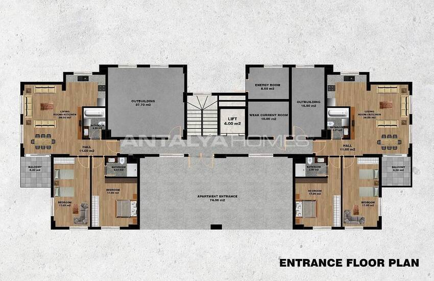 آپارتمان های آلانیا در یک پروژه با ویژگی های غنی در آوسالار 24