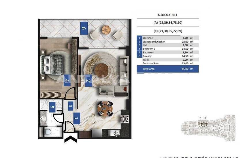 Appartements Avec Installations À Alanya. 34