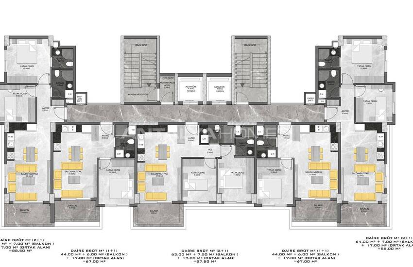 Недвижимость в Алании в благоустроенном комплексе 48