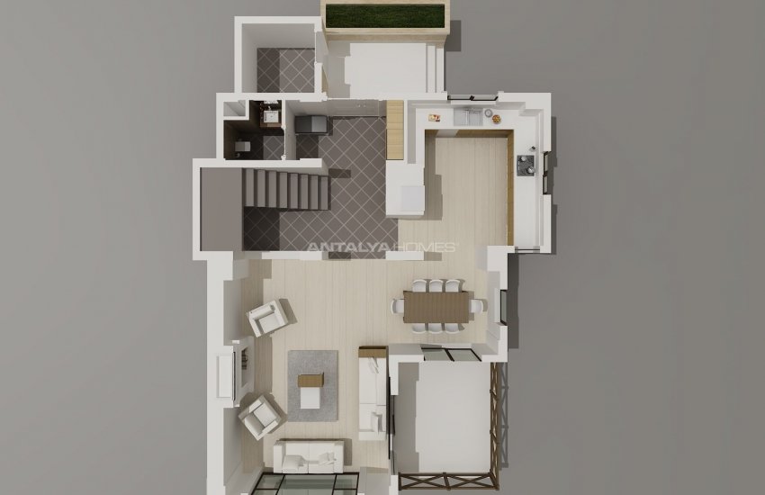 Chic Mountain and Forest View Villas in Konyaalti 38