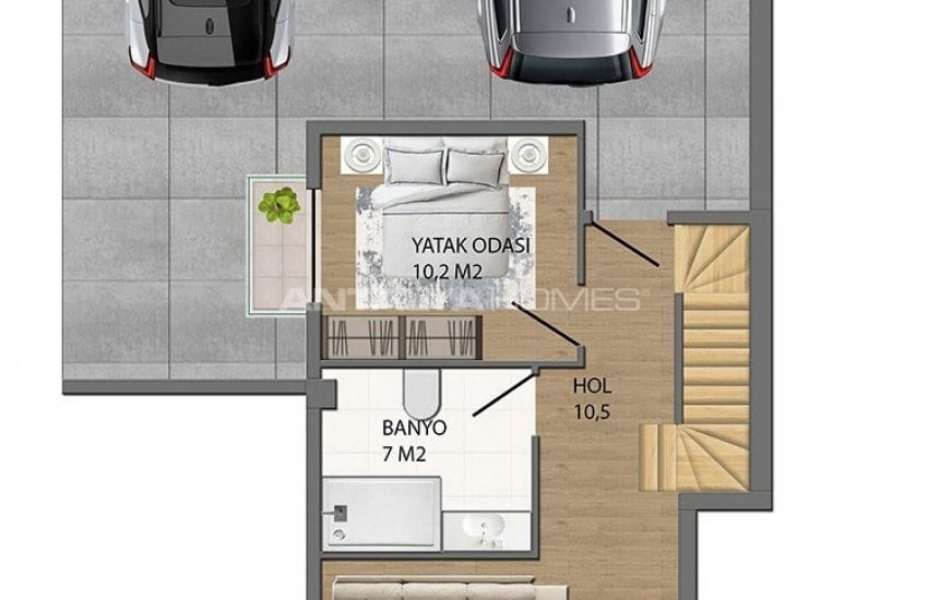 Luxurious Triplex Semi Detached Villa in Konyaalti Antalya 43