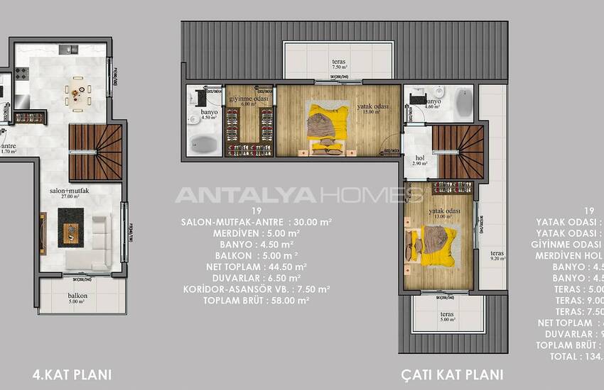 Alanya Payallar’da Sahile Yakın Lüks Projede Modern Daireler 18
