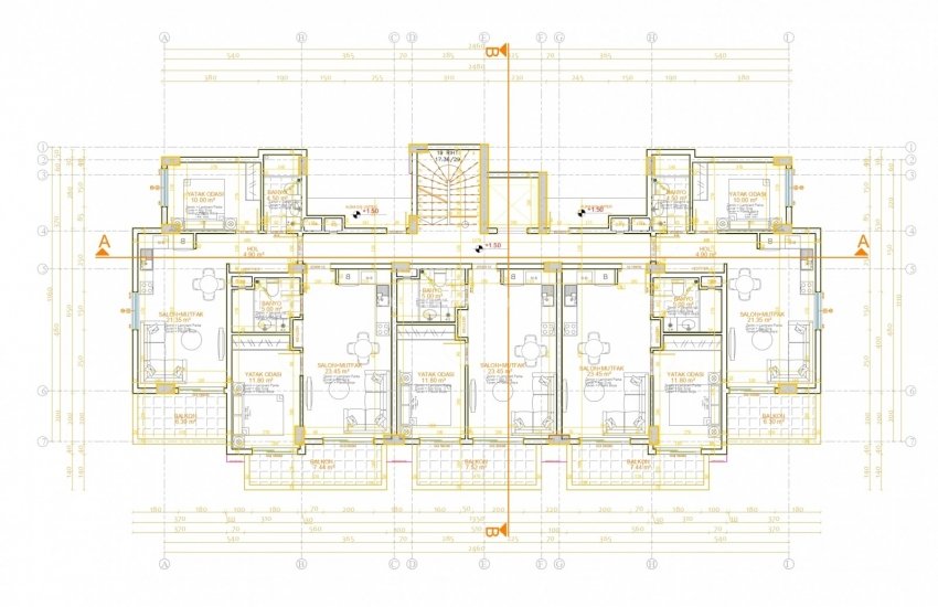 Luxury Flats in a Complex with Neoclassical Design in Alanya 16