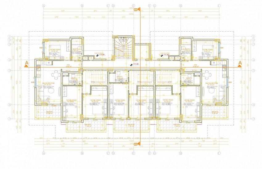 Luxury Flats in a Complex with Neoclassical Design in Alanya 19