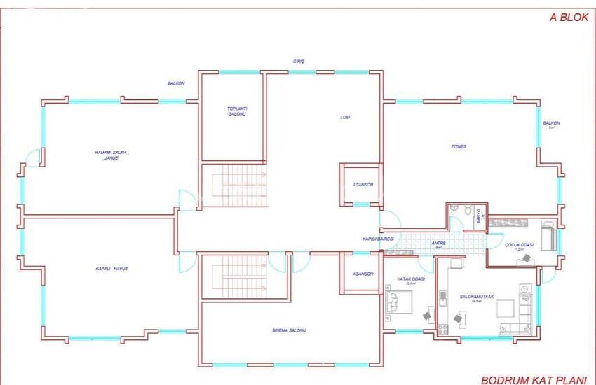 Новые квартиры рядом со всей инфраструктурой в Алании, Сарай 19