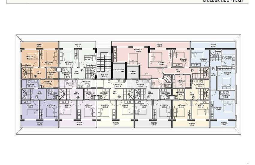 املاک جدید با دید دریا در مجتمعی در آلانیا 41
