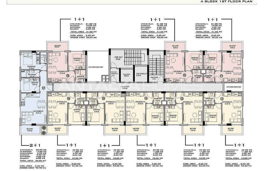 املاک جدید با دید دریا در مجتمعی در آلانیا 36