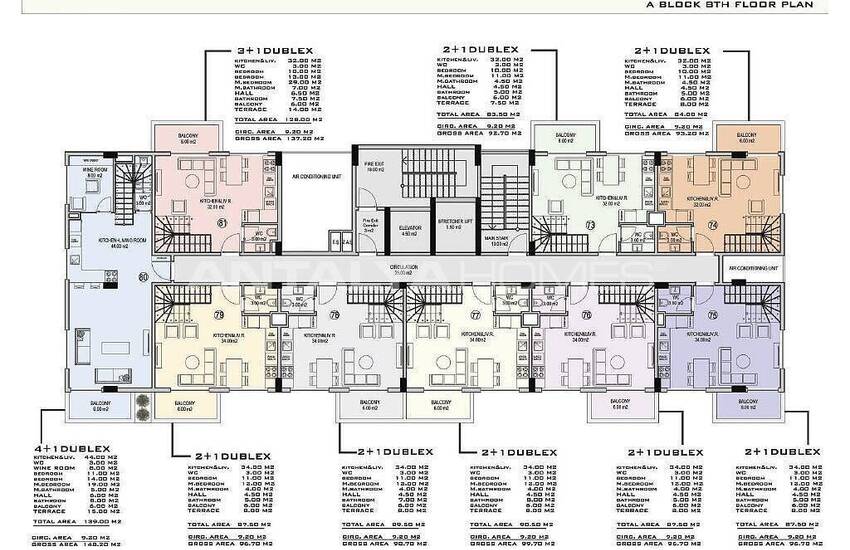 املاک جدید با دید دریا در مجتمعی در آلانیا 37