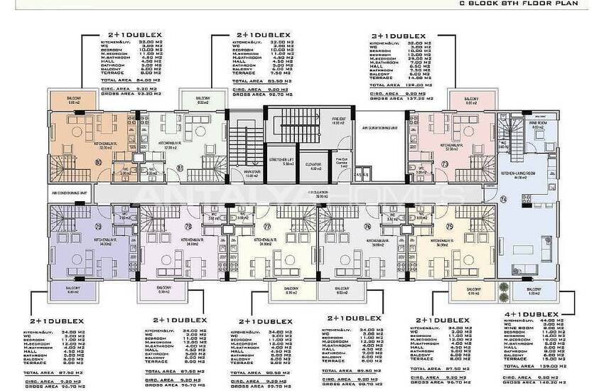 املاک جدید با دید دریا در مجتمعی در آلانیا 40