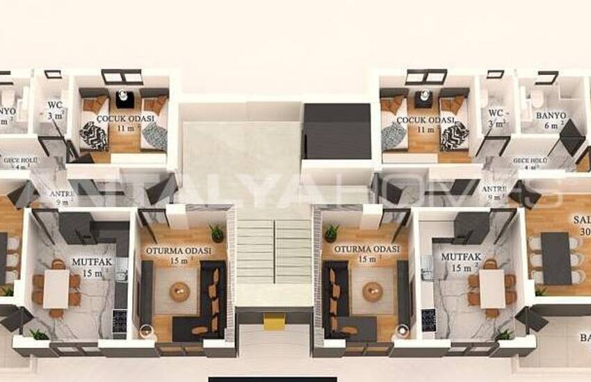 Spacious Apartments with Modern Interiors in Serik Antalya 16