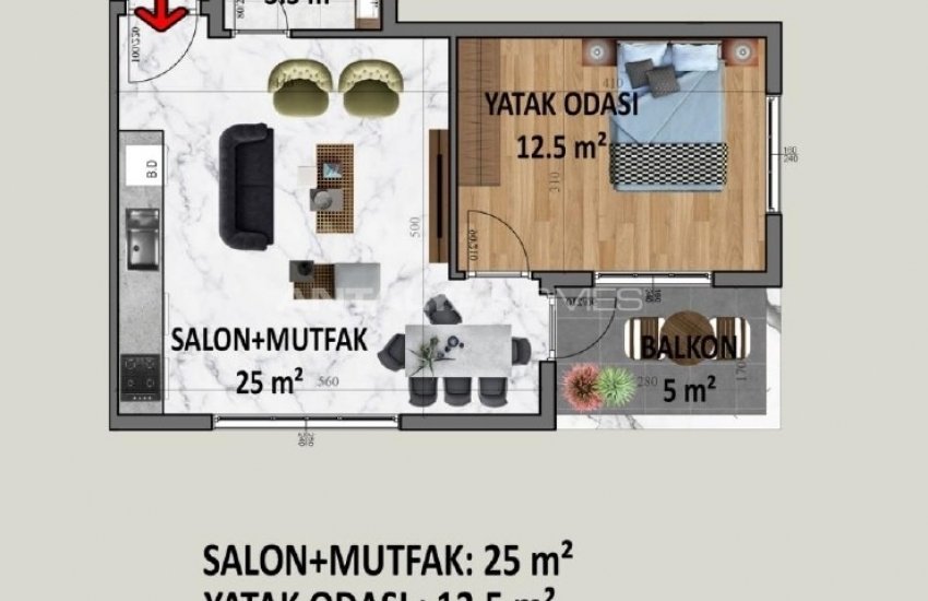 Modern Designed Properties in a Complex in Alanya Antalya 21