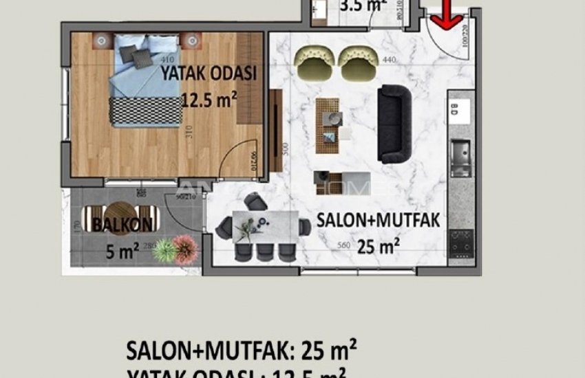 Modern Designed Properties in a Complex in Alanya Antalya 22