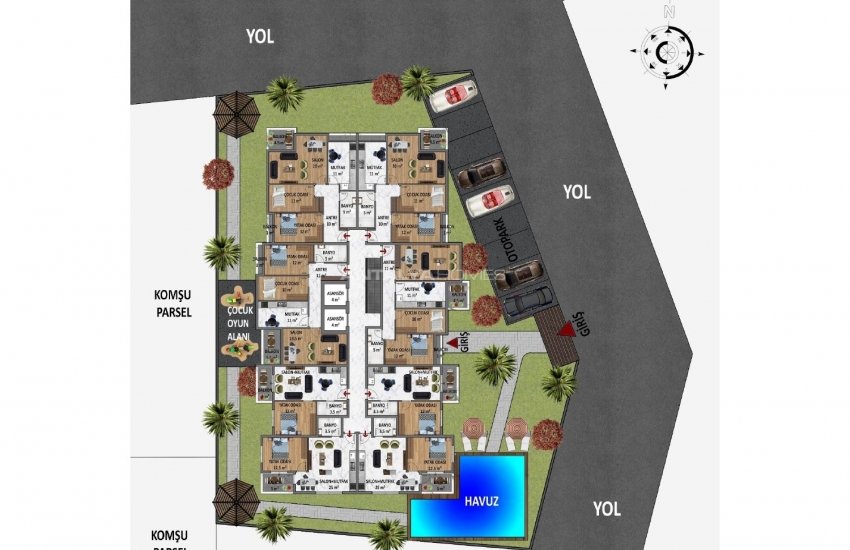 Modern Designed Properties in a Complex in Alanya Antalya 19