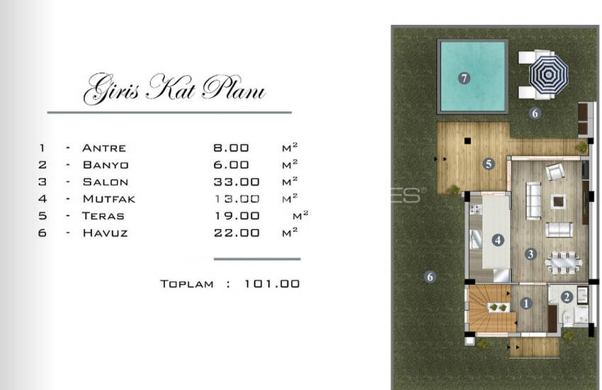 Luxe Houses in a Rich Featured Complex in Dosemealti Antalya 33