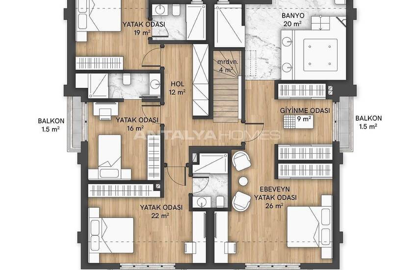 Modern Villas with Private Gardens in Muratpasa Antalya 31