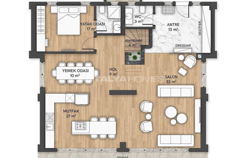 Modern Villas with Private Gardens in Muratpasa Antalya 32