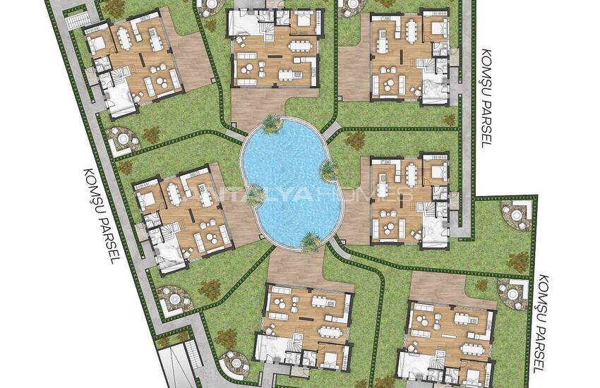 Modern Villas with Private Gardens in Muratpasa Antalya 30