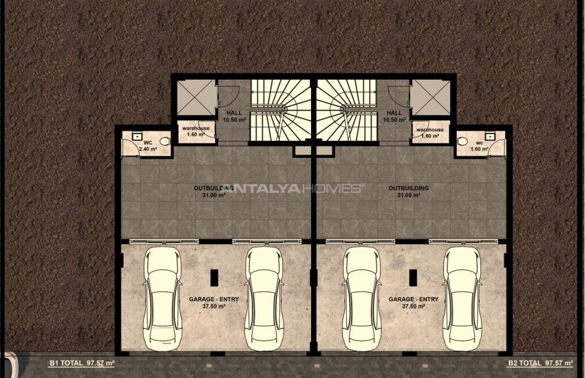 Spacious Villas with Amazing Sea and City View in Alanya 26