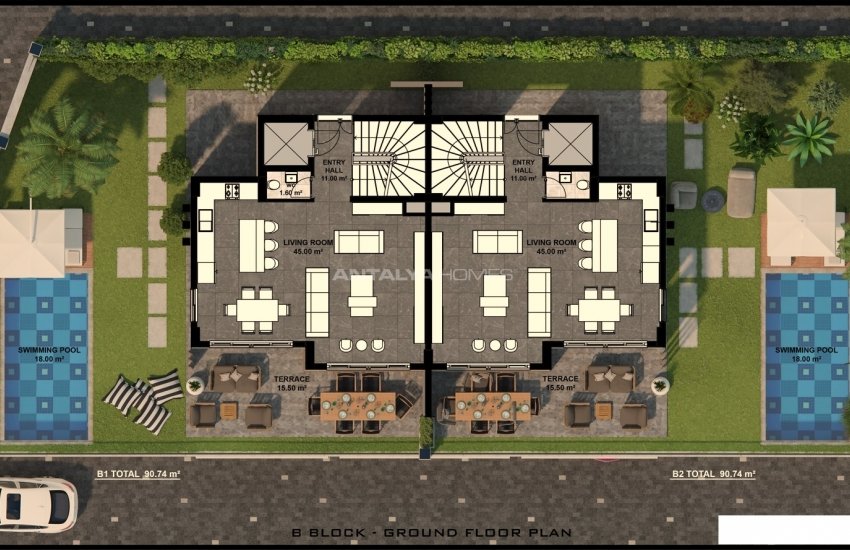 Spacious Villas with Amazing Sea and City View in Alanya 27