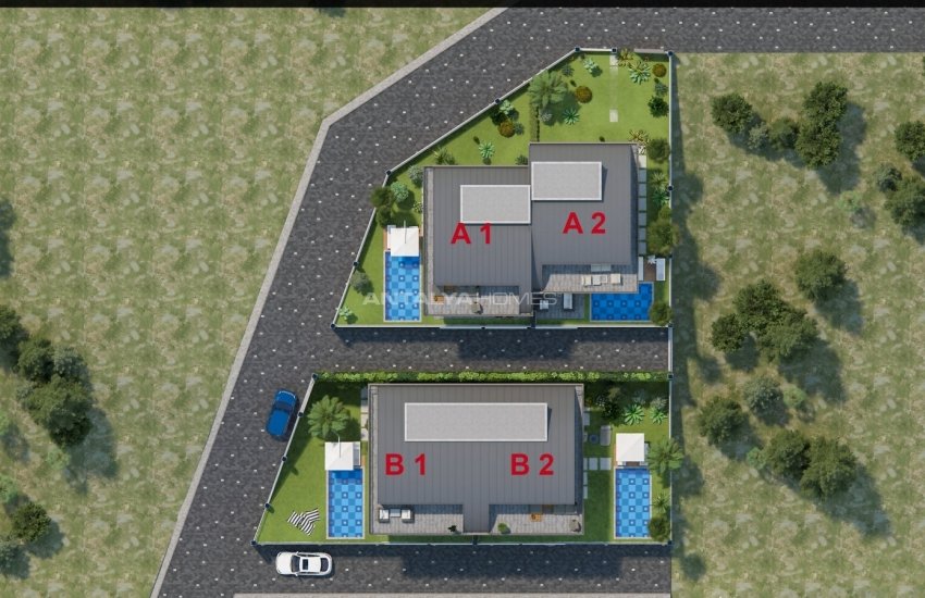Spacious Villas with Amazing Sea and City View in Alanya 30