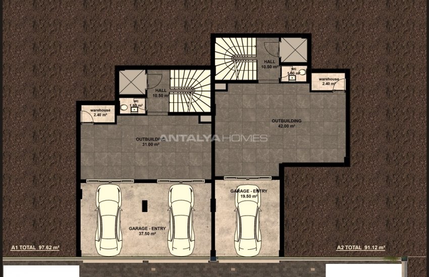 Spacious Villas with Amazing Sea and City View in Alanya 22