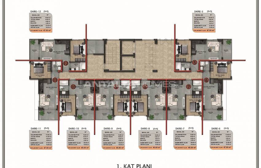 New Real Estate with Sea View in Modern Complex in Alanya 51