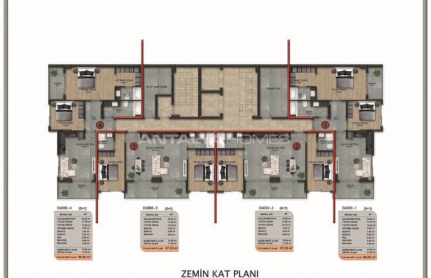 New Real Estate with Sea View in Modern Complex in Alanya 50