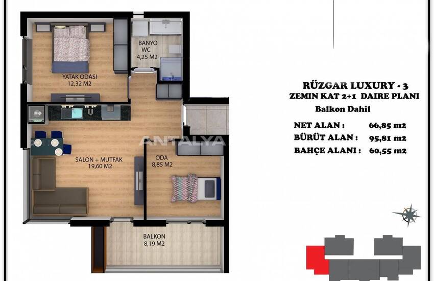 Appartementen Te Koop In Een Complex In Antalya Altintas 12