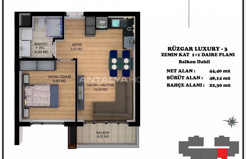 Appartementen Te Koop In Een Complex In Antalya Altintas 13