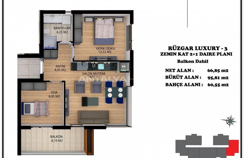 Appartementen Te Koop In Een Complex In Antalya Altintas 15