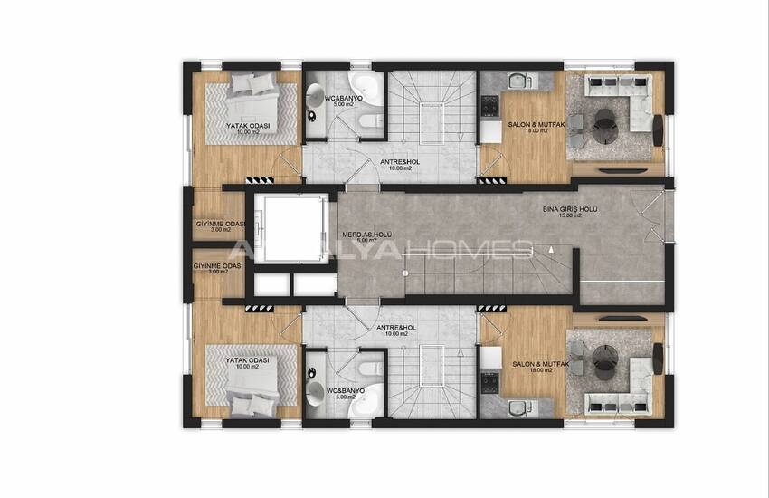 Well Located Real Estate in a New Project in Muratpaşa Antalya 21