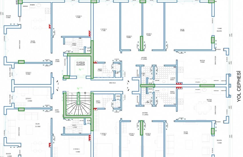 Квартиры в Кепезе с Просторным Дизайном и Видом на Город 21