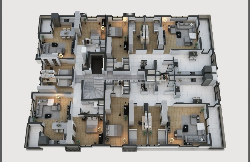 Квартиры в Кепезе с Просторным Дизайном и Видом на Город 22