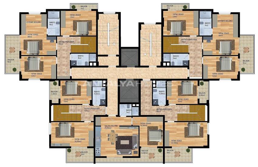 Stijlvolle Appartementen Met Zeezicht In Complex In Alanya 22