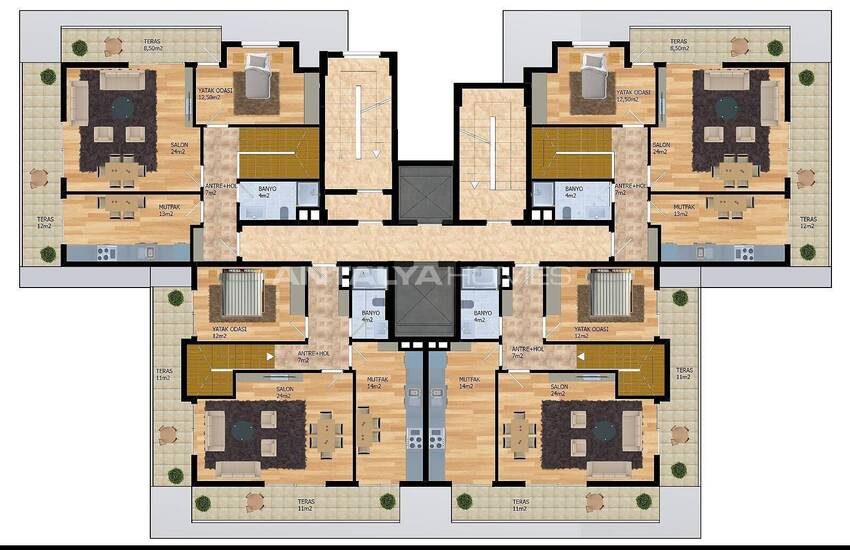 Stijlvolle Appartementen Met Zeezicht In Complex In Alanya 23