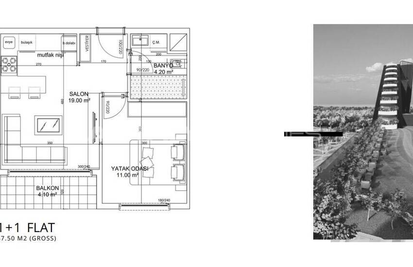 Real Estate in a Unique Luxe Complex in Altintas Antalya 23