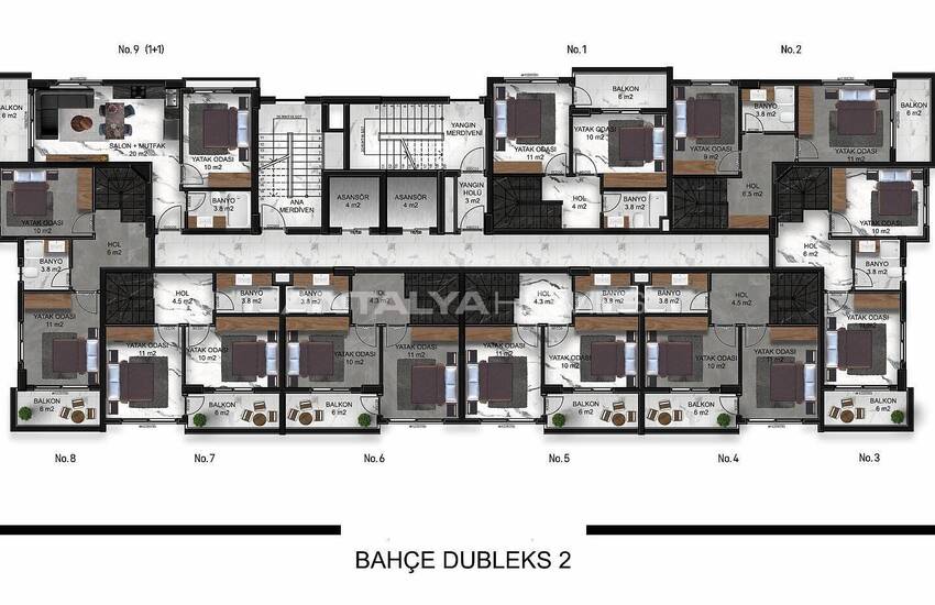 Appartements Confortables Dans Une Résidence Luxueuse À Alanya 52