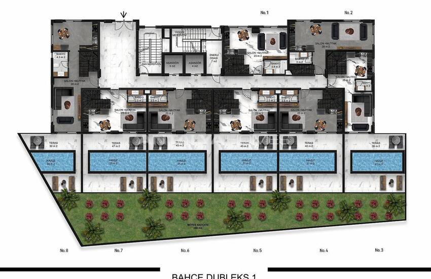 Appartements Confortables Dans Une Résidence Luxueuse À Alanya 51